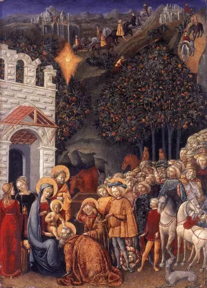 Adoration of the Magi by Michele Di Michele Ciampanti - Oil Painting Reproduction