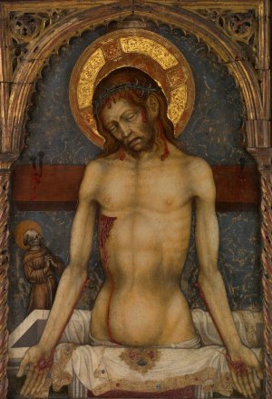 The Man of Sorrows by Michele Giambono Oil Painting