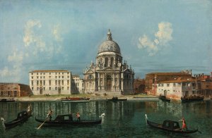 Santa Maria Della Salute, Venice, As Seen From The Grand Canal by Michele Marieschi Oil Painting