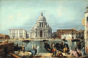 The Church of Santa Maria della Salute, Venice by Michele Marieschi Oil Painting