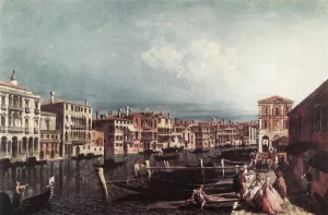 The Grand Canal at San Geremia by Michele Marieschi - Oil Painting Reproduction