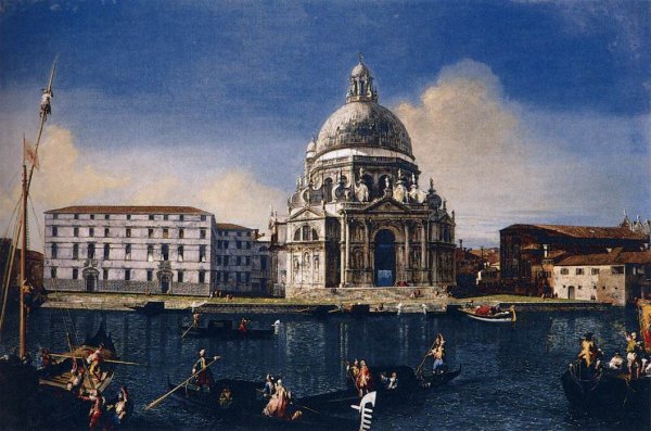 Main Product Photo of The Grand Canal with Santa Maria della Salute Painting by Michele Marieschi