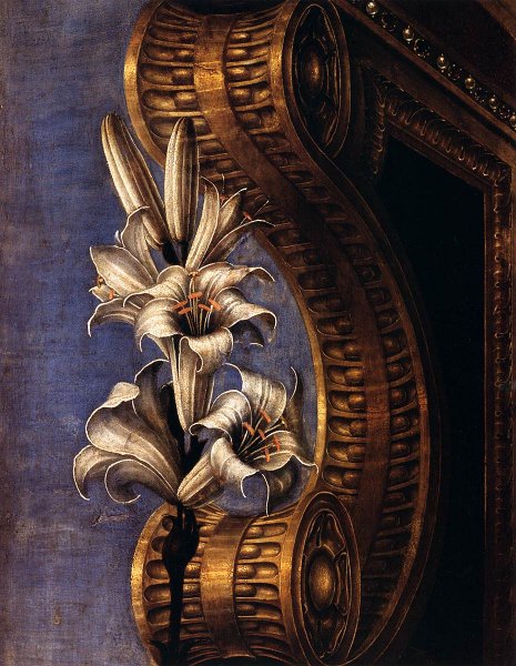 The Muse Thalia Detail by Michele Pannonio - Hand-Painted Oil Painting Reproduction