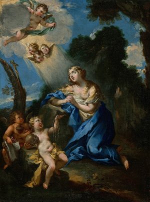 Penitent Magdalene by Michele Rocca Oil Painting