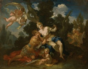 Rinaldo and Armida by Michele Rocca Oil Painting
