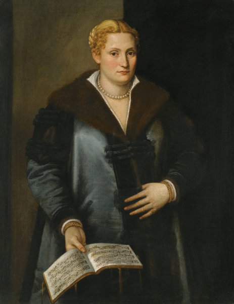 Portrait Of A Diva, Said To Be Artemisia Roberti by Micheli Parrasio - Hand-Painted Oil Painting Reproduction