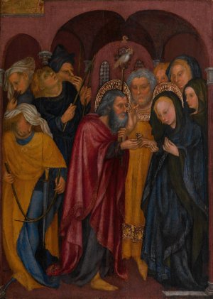 The Marriage of the Virgin by Michelino Da Besozzo Oil Painting