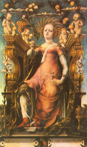 Ceres Enthroned painting by Michelle Pannonio