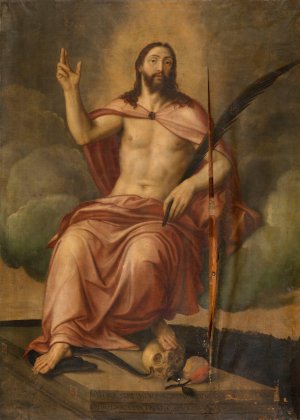 Christ Triumphant by Michiel Coxie Oil Painting