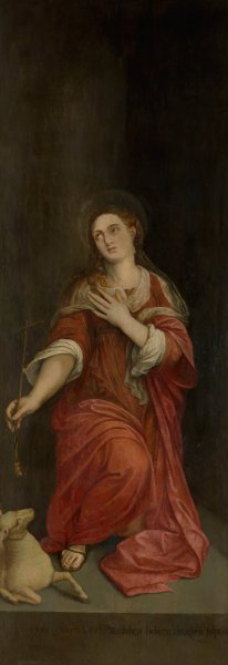 Main Product Photo of Saint Margaret Painting by Michiel Coxie
