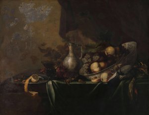 Still Life with Fruit by Michiel Simons II Oil Painting