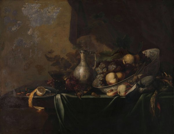 Still Life with Fruit  by Michiel Simons II - Hand-Painted Oil Painting Reproduction