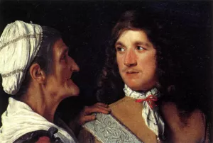 Young Man and the Procuress Oil painting by Michiel Sweerts