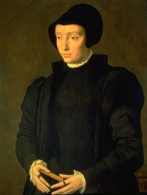 Christina of Denmark by Michiel Van Coxcie Oil Painting