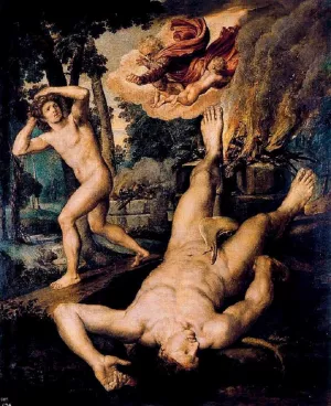 Killing of Abel by Michiel Van Coxcie - Oil Painting Reproduction