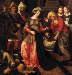 The Revenge of Tomyris by Michiel Van Coxcie - Oil Painting Reproduction