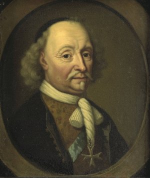 Portrait of Johan Maurits by Michiel Van Musscher Oil Painting