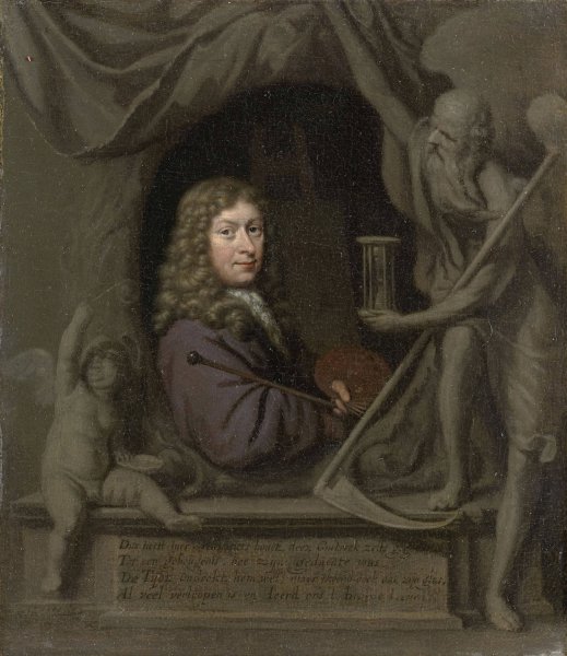 Main Product Photo of Self-Portrait  Painting by Michiel Van Musscher