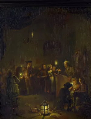 The Night School by Michiel Versteegh Oil Painting