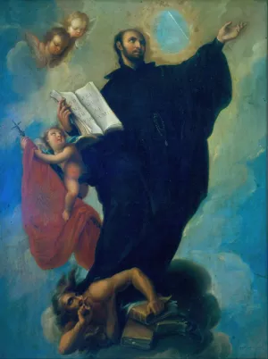 Saint Ignatius Loyola Oil painting by Miguel Cabrera