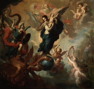 The Virgin of the Apocalypse by Miguel Cabrera Oil Painting