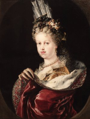 Maria Luisa Gabriela de Saboya by Miguel Jacinto Melendez Oil Painting
