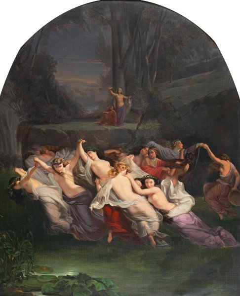 Vilinski ples by Mihael Stroj - Hand-Painted Oil Painting Reproduction