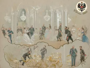 Alexander III At The Winter Palace Ball Oil painting by Mihaly Zichy