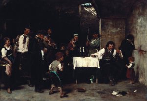 Condemned Cell I by Mihaly Munkacsy Oil Painting