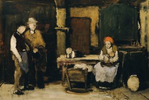 Der Trinker by Mihaly Munkacsy Oil Painting