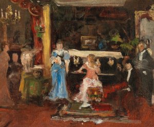 Musikabend im privaten Salon by Mihaly Munkacsy Oil Painting