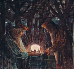 Fairy Tale by Mikalojus Konstantinas Ciurlionis Oil Painting
