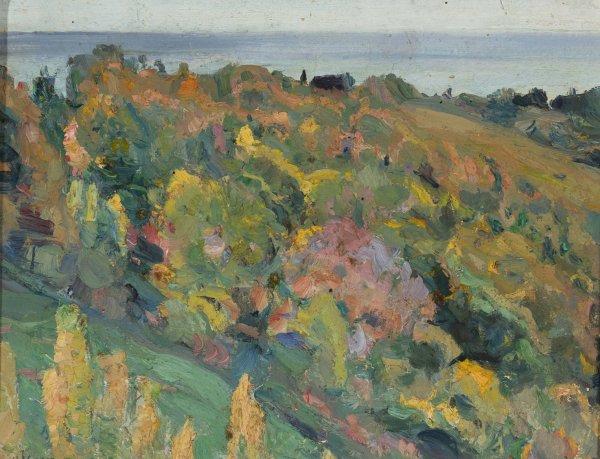 Main Product Photo of Landscape study  Painting by Mikhail Nesterov