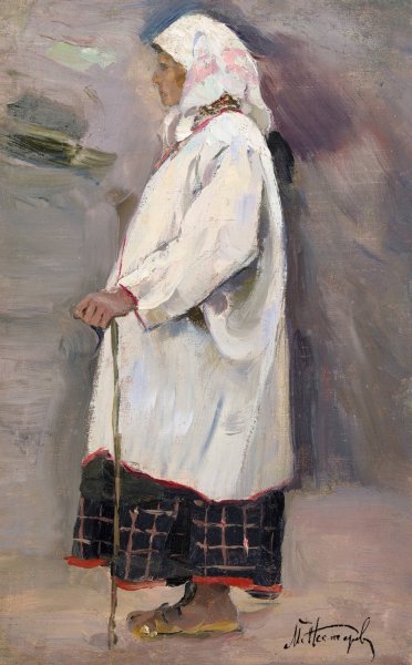Main Product Photo of Peasant Woman  Painting by Mikhail Nesterov