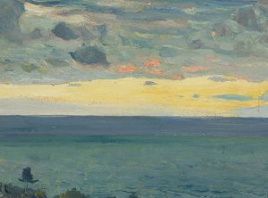 Sea by Mikhail Nesterov Oil Painting