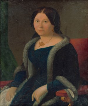 Portrait of a Young Woman by Miklos Barabas Oil Painting