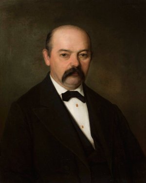 Portrait of Michal Rola Woszczynski by Mikolaj Strzegocki Oil Painting