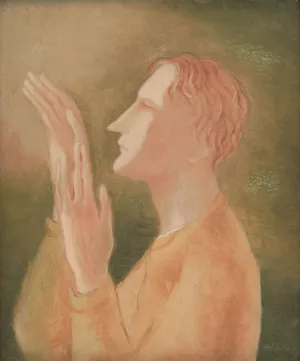 Blind Man by Mikulas Galanda Oil Painting
