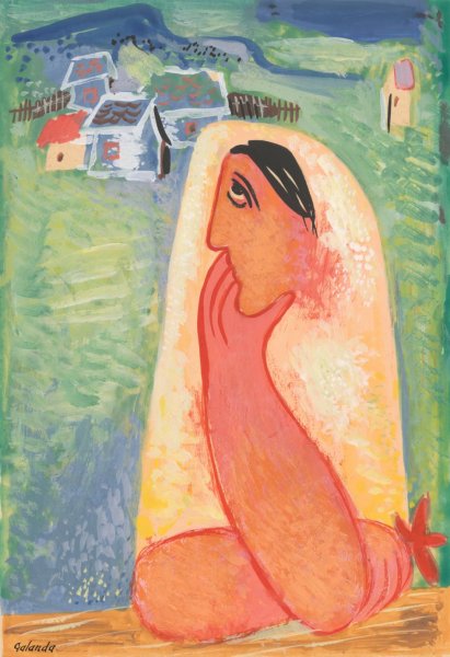 Main Product Photo of Dedincanka  Painting by Mikulas Galanda