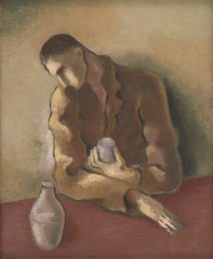 Drunkard by Mikulas Galanda Oil Painting