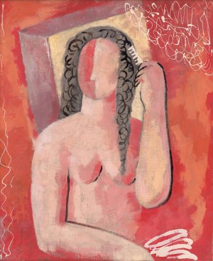 Grooming by Mikulas Galanda Oil Painting