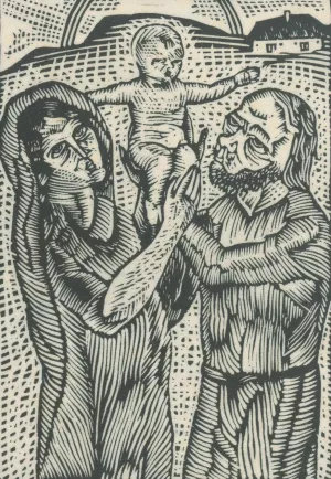 Holy Family by Mikulas Galanda Oil Painting