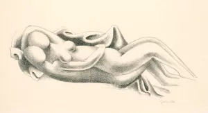 Lovers by Mikulas Galanda Oil Painting