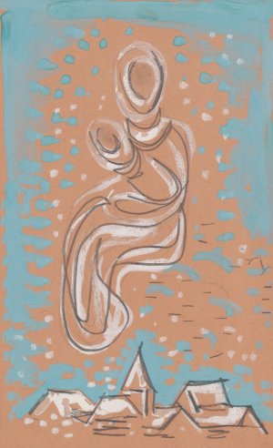 Madona by Mikulas Galanda Oil Painting