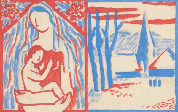 Madonna with child  by Mikulas Galanda - Hand-Painted Oil Painting Reproduction