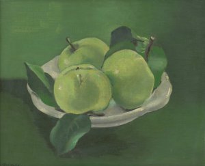 Still Life with Apples by Mikulas Galanda Oil Painting
