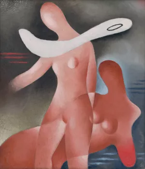 Two Women by Mikulas Galanda Oil Painting