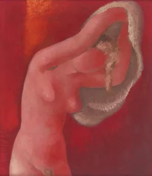 Woman Undressing by Mikulas Galanda Oil Painting