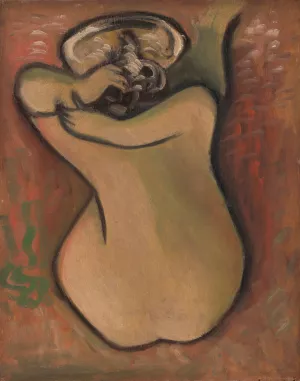 Woman Washing Herself by Mikulas Galanda Oil Painting