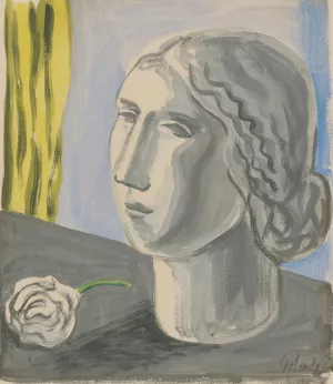 Woman's Head by Mikulas Galanda Oil Painting